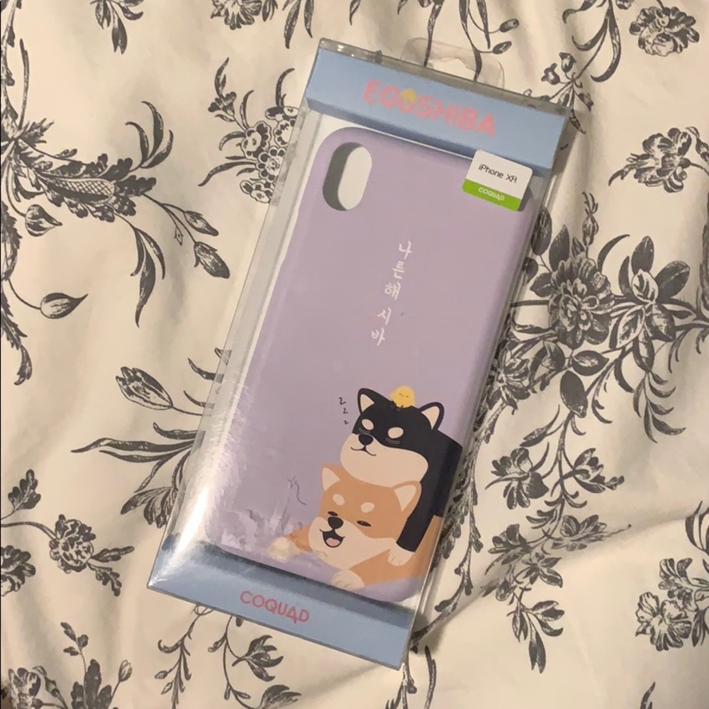 Purple Korean Dog iPhone XR Case
